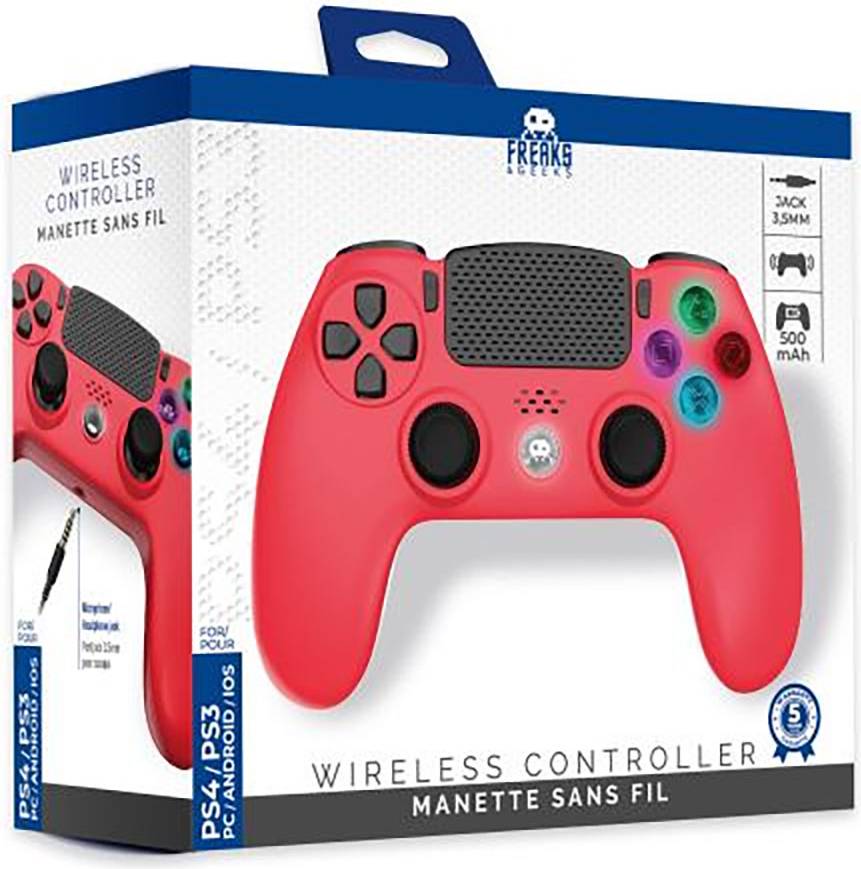 Trade Invaders Wireless Controller for PS4 Red