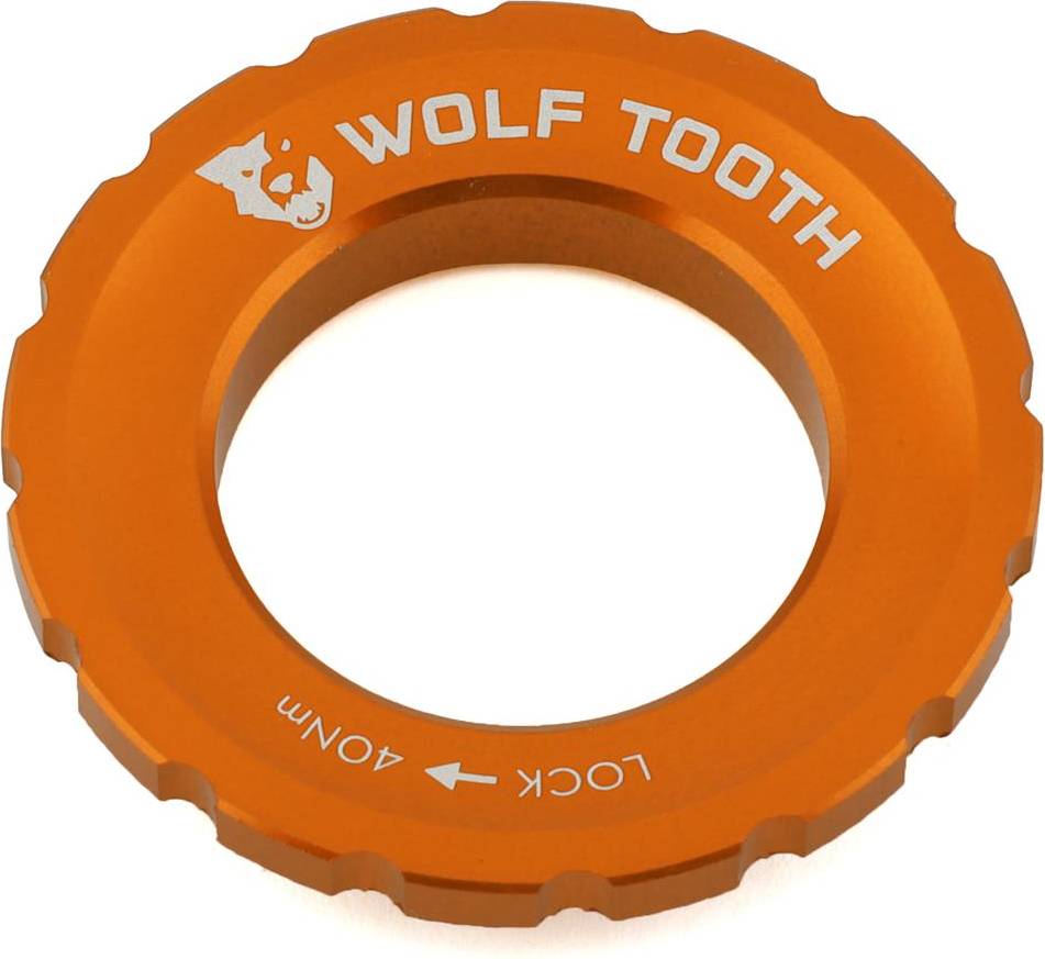 Tooth Centrelock Rotor Lockring Orange