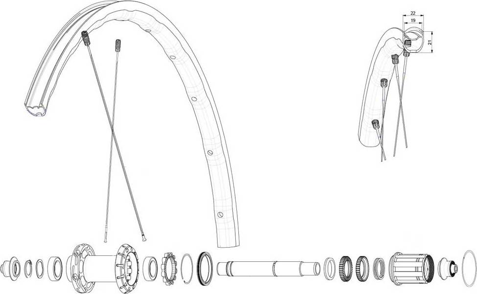 Mavic Rear Ksyrium SL RB Racercykel Fælg