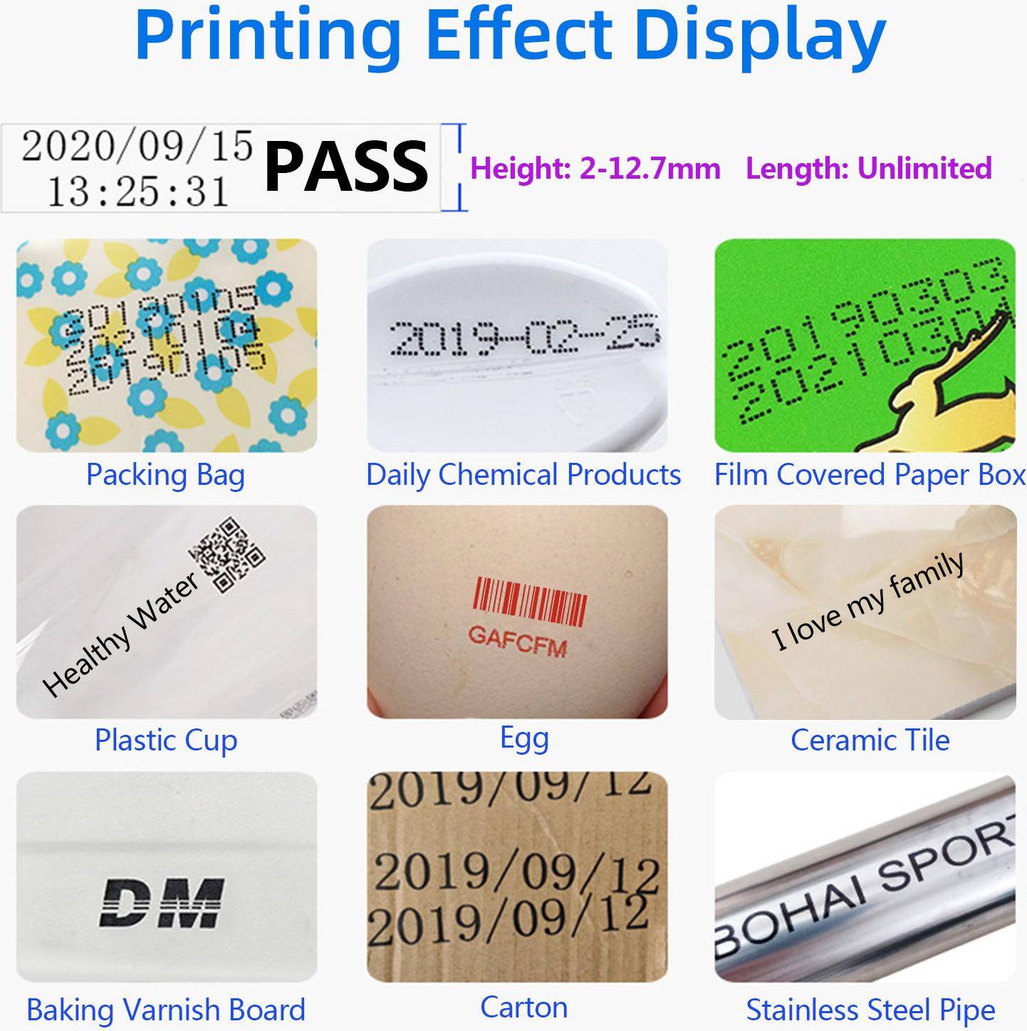 Tomtop Jms Handheld Portable Inkjet Printer 4.3 Inch LED