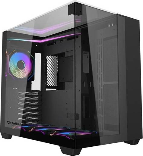 darkFlash TH285 Computer Case 4 Fans