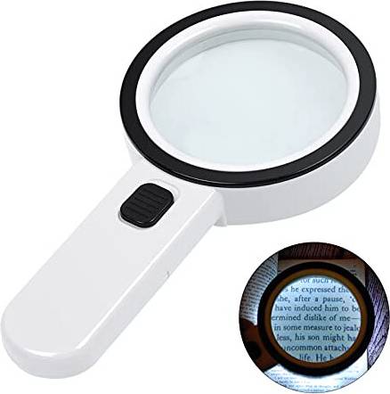 30X Handheld LED Magnifying Glass
