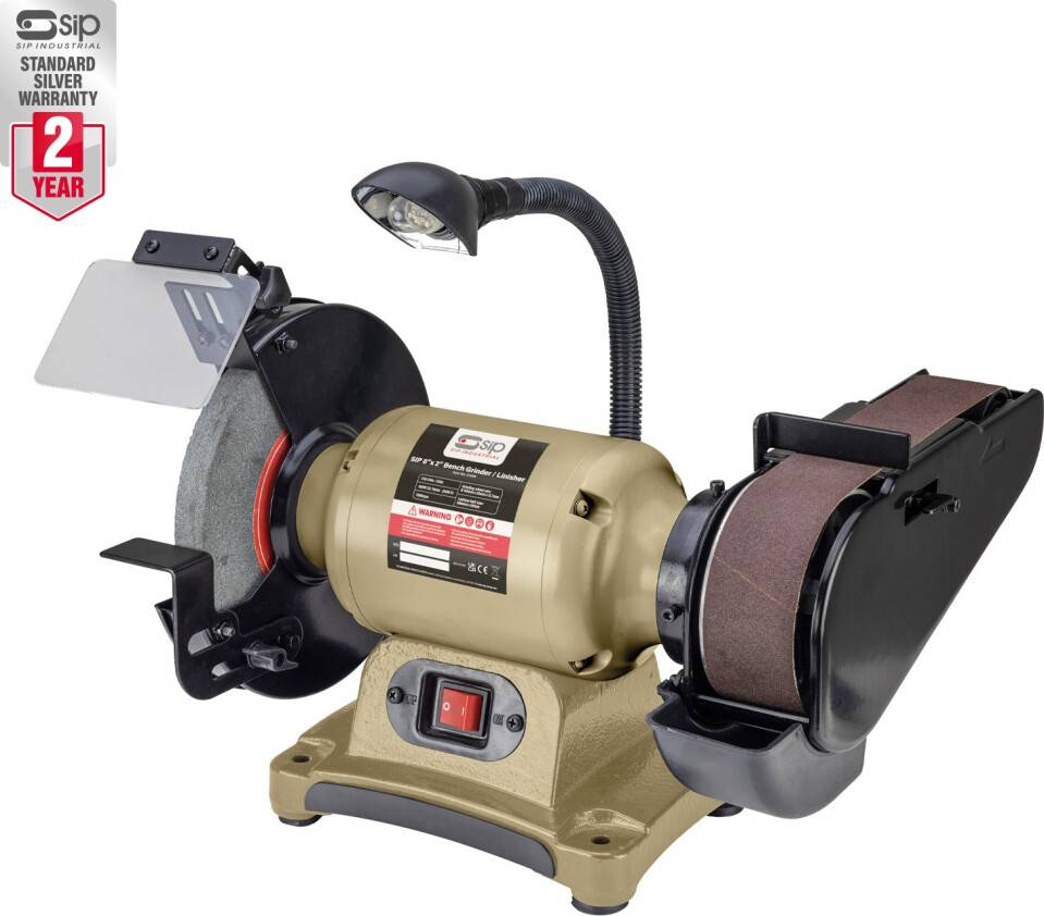SIP 8 Inch x 2 Inch Bench Grinder