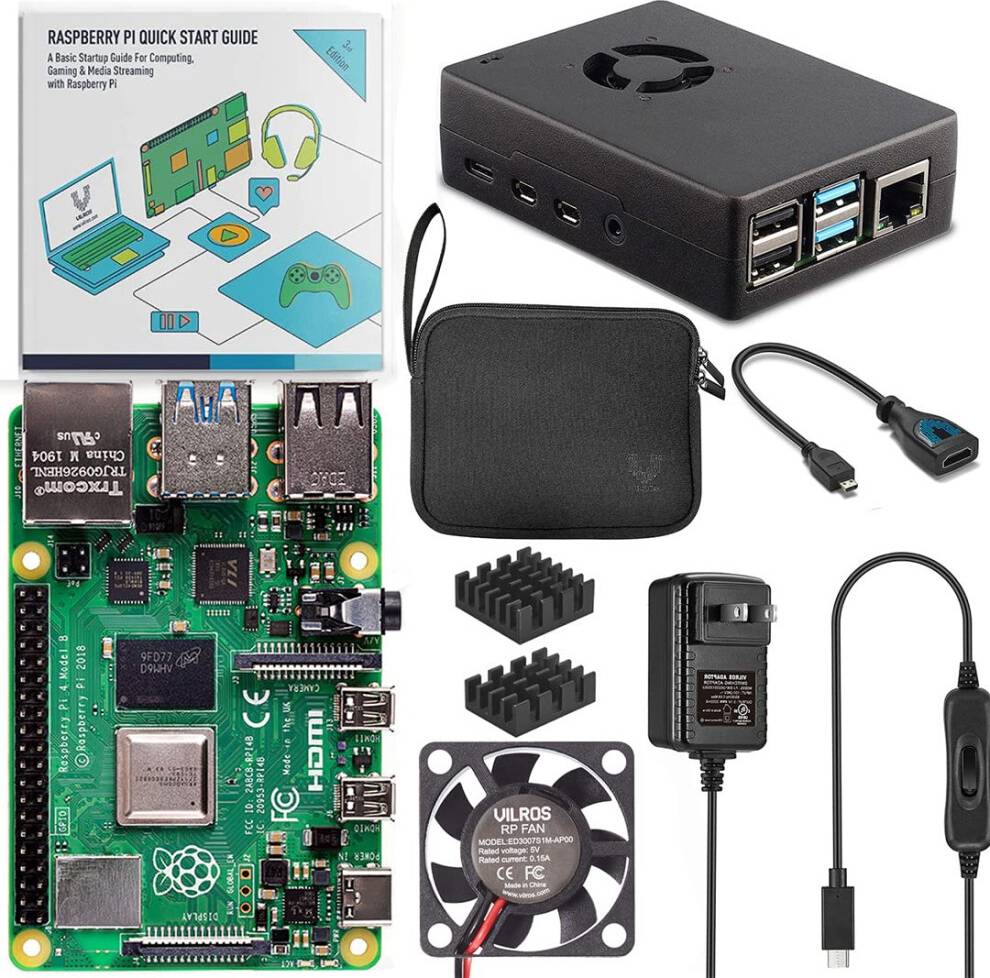 Raspberry Pi Vilros 4 4GB Basic Starter Kit