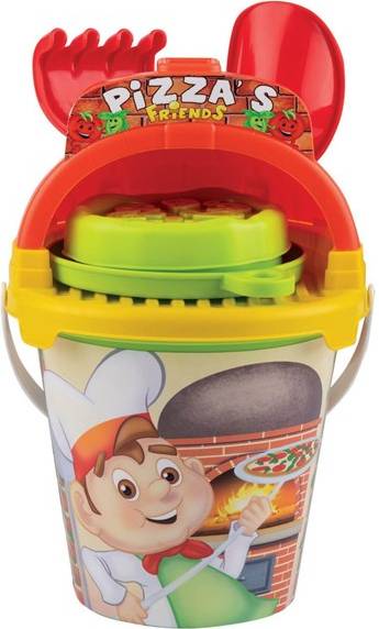 Bucket Set Making Sand Pizzas