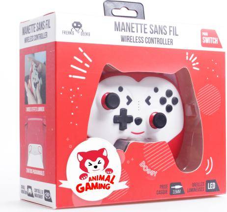 Trade Invaders Doggy Wireless Controller Switch Red