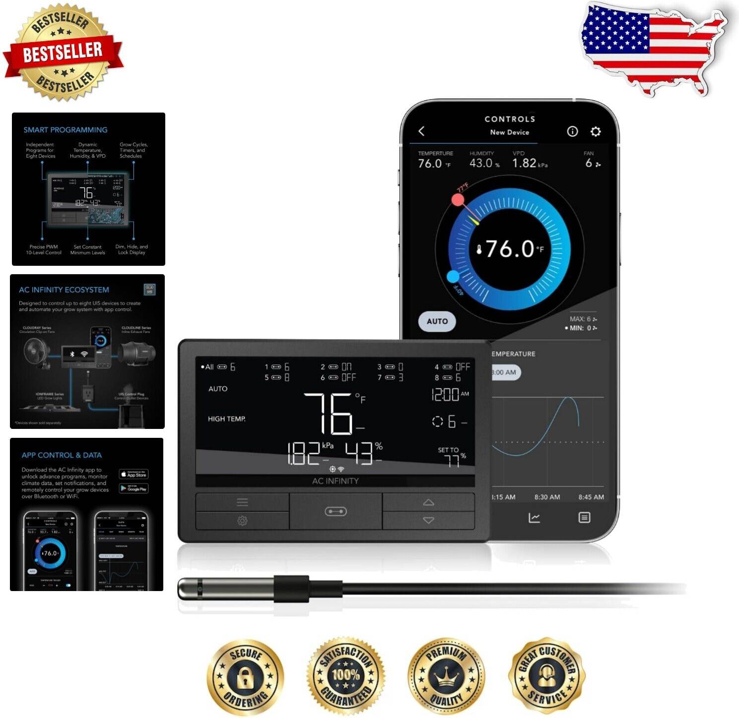 Ac Infinity Controller 69 PRO Plus Bluetooth WiFi