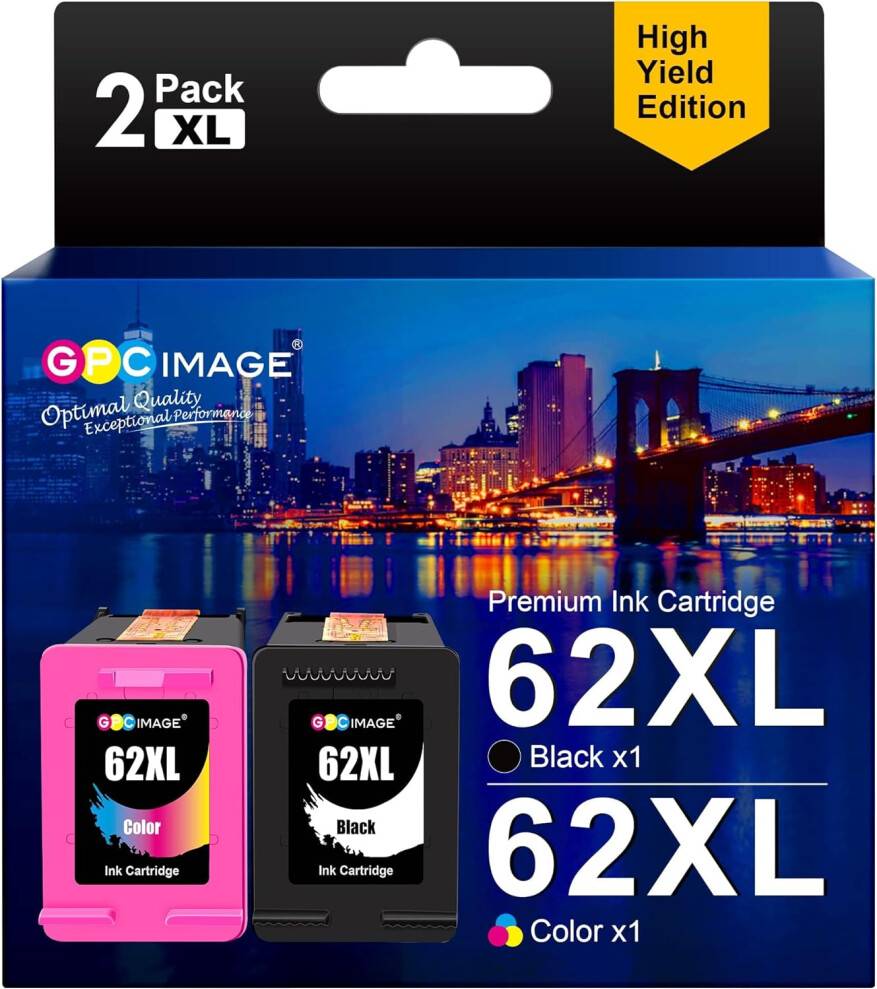 Hp 62 cartridge GPC Image GPC Image 62XL Ink Cartridges - Not Specified