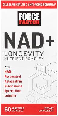 Nad+ supplement Force Factor NAD+ Longevity Nutrient Complex 60 Vegetable Capsules