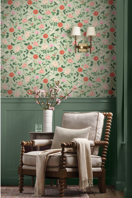Rifle Paper Co Roses RF7545 Wallpaper