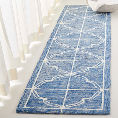 Lauren Ralph Lauren Handmade Shonah Transitional Wool Rug 2'3" x 8' Blue