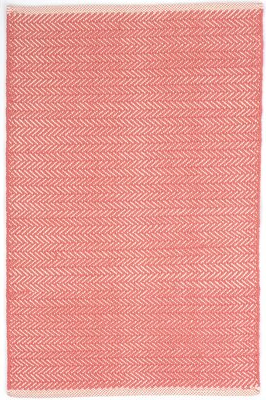 Dash and Albert Rugs Corail Rectangle 2' x 3' Area Rug White
