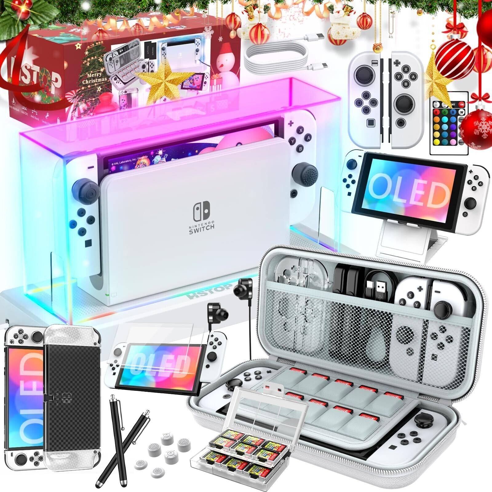 Nintendo oled case Nintendo Switch OLED Accessory Kit 25-Piece Bundle