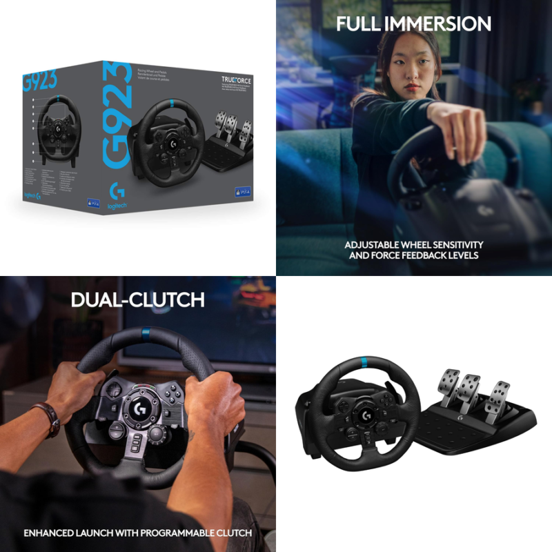 Logitech g923 Logitech G923 TRUEFORCE Racing Wheel and Pedals