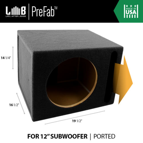 1.27 ft Ported MDF Sub Enclosure Box