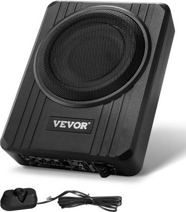 Powered subwoofer car VEVOR 8 Inch 400W Under Seat Car Subwoofer System