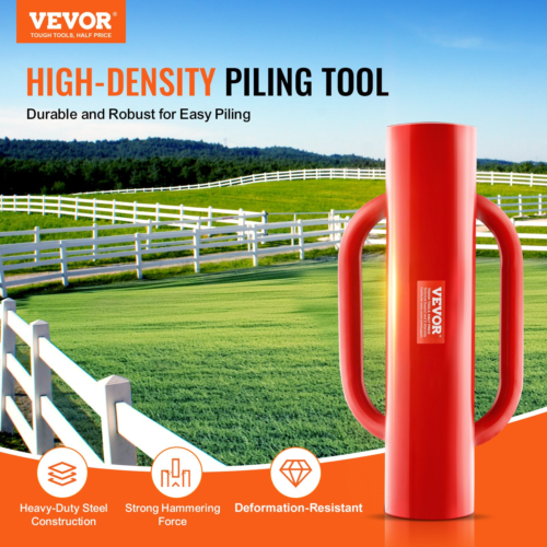 Post hole digger VEVOR Fence Post Driver 2.7" Inner Diameter - Red