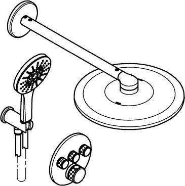 Grohe Grohtherm SmartControl Concealed Shower System