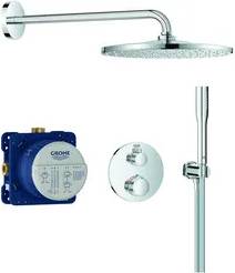 Grohe Grohtherm Rear Fed Concealed Dual Outlet Shower System