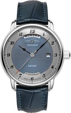 Blue Leather Strap Watch