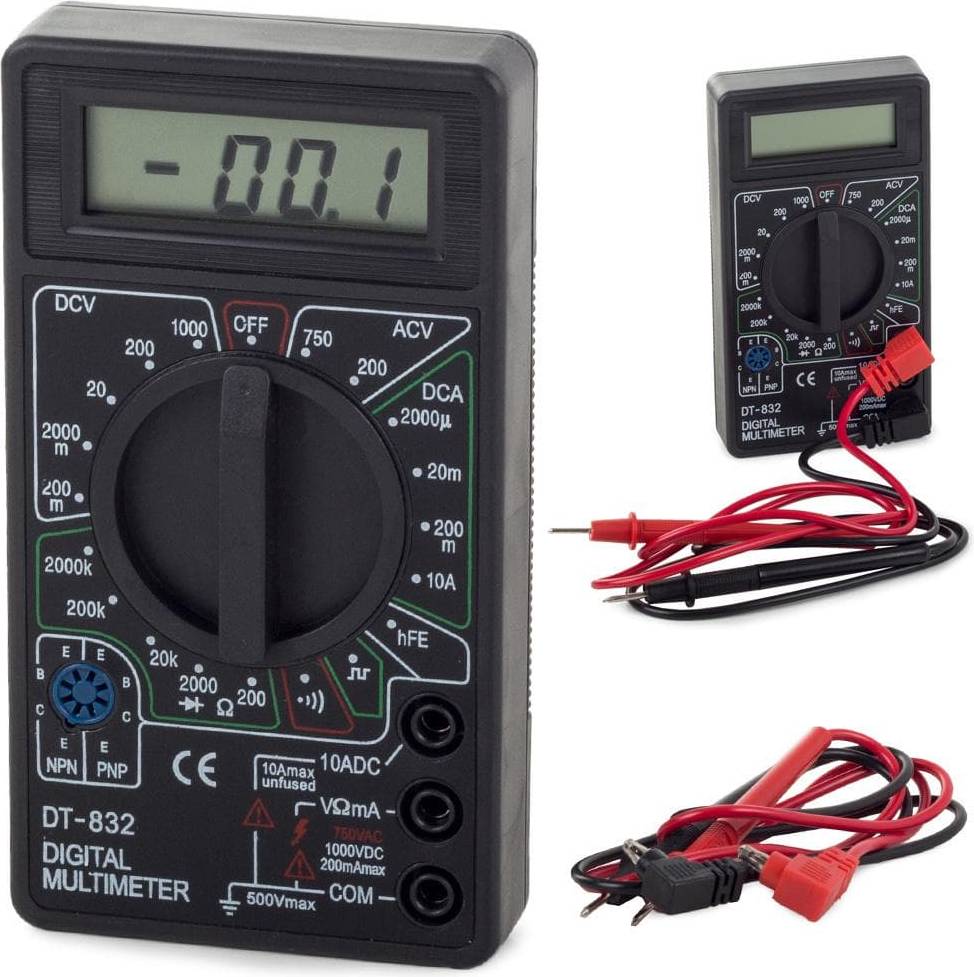 Multimeter Digital Tester LCD Signal