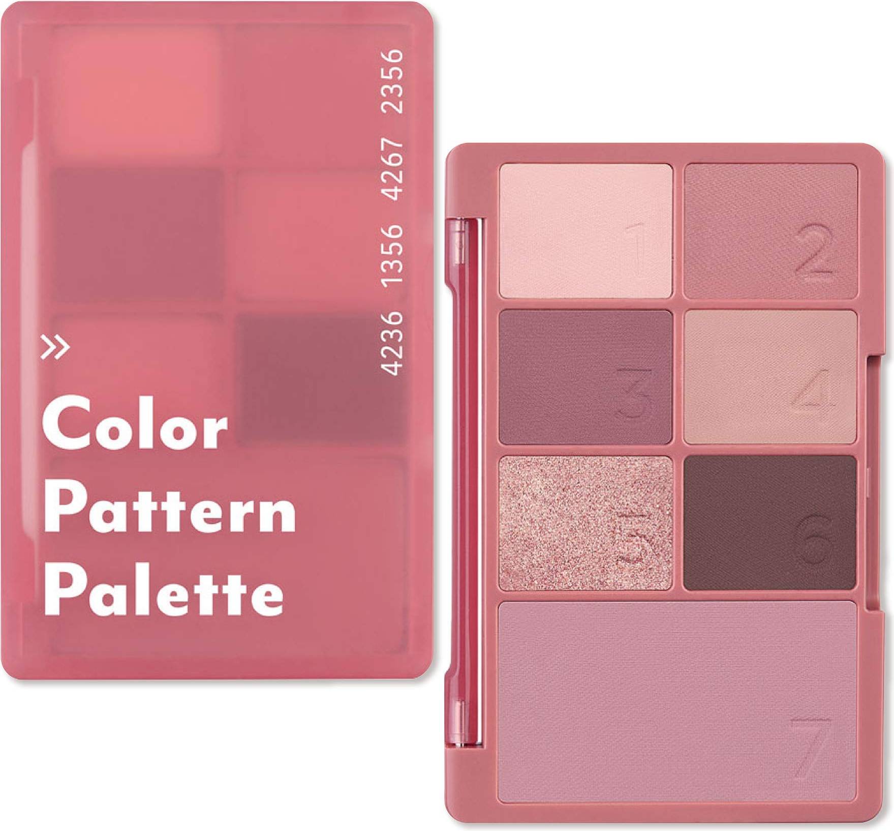 Color Pattern Palette Eyeshadow Cheek - Natural