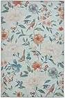 Think Rugs Pipa Floral Rug Blue Multicolour