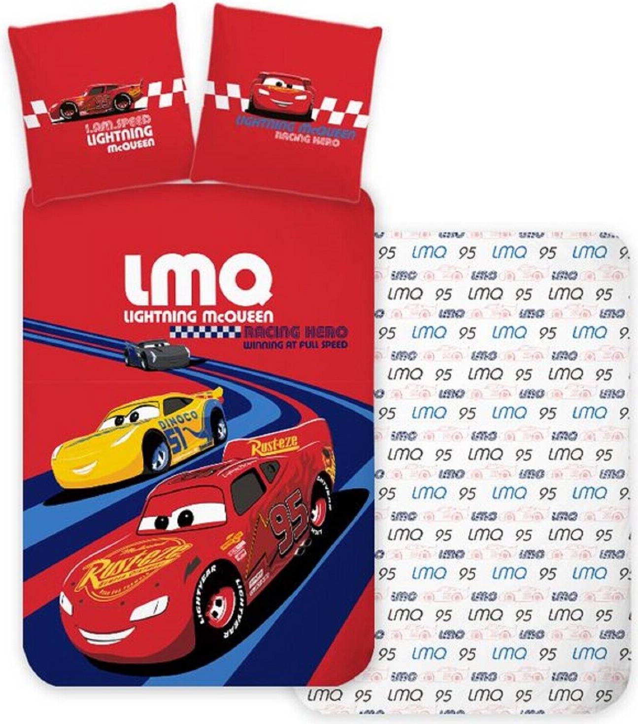 Disney Cars Red Reversible Bedding Set