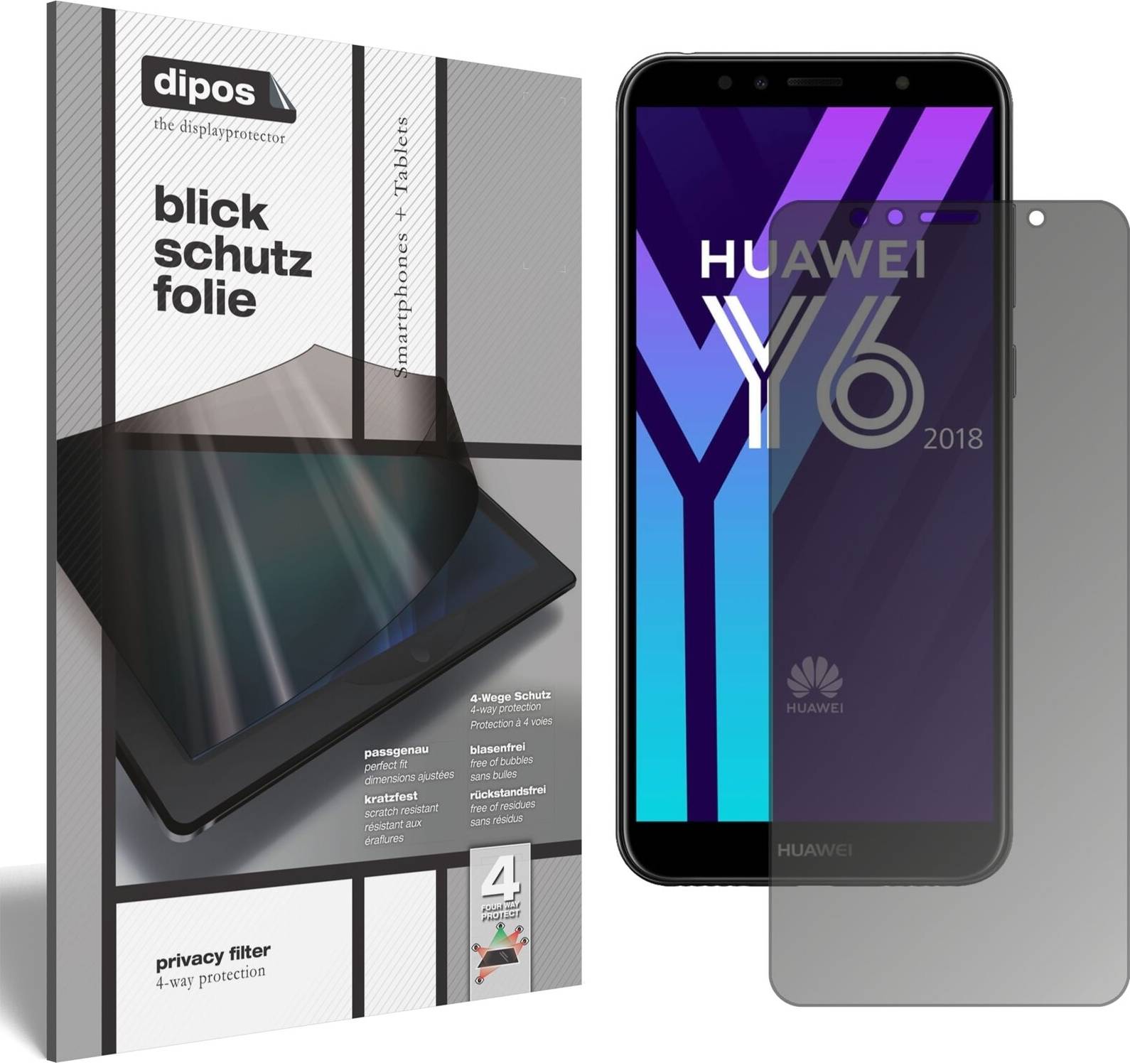 Dipos 4-Way Privacy Filter Screen Protector