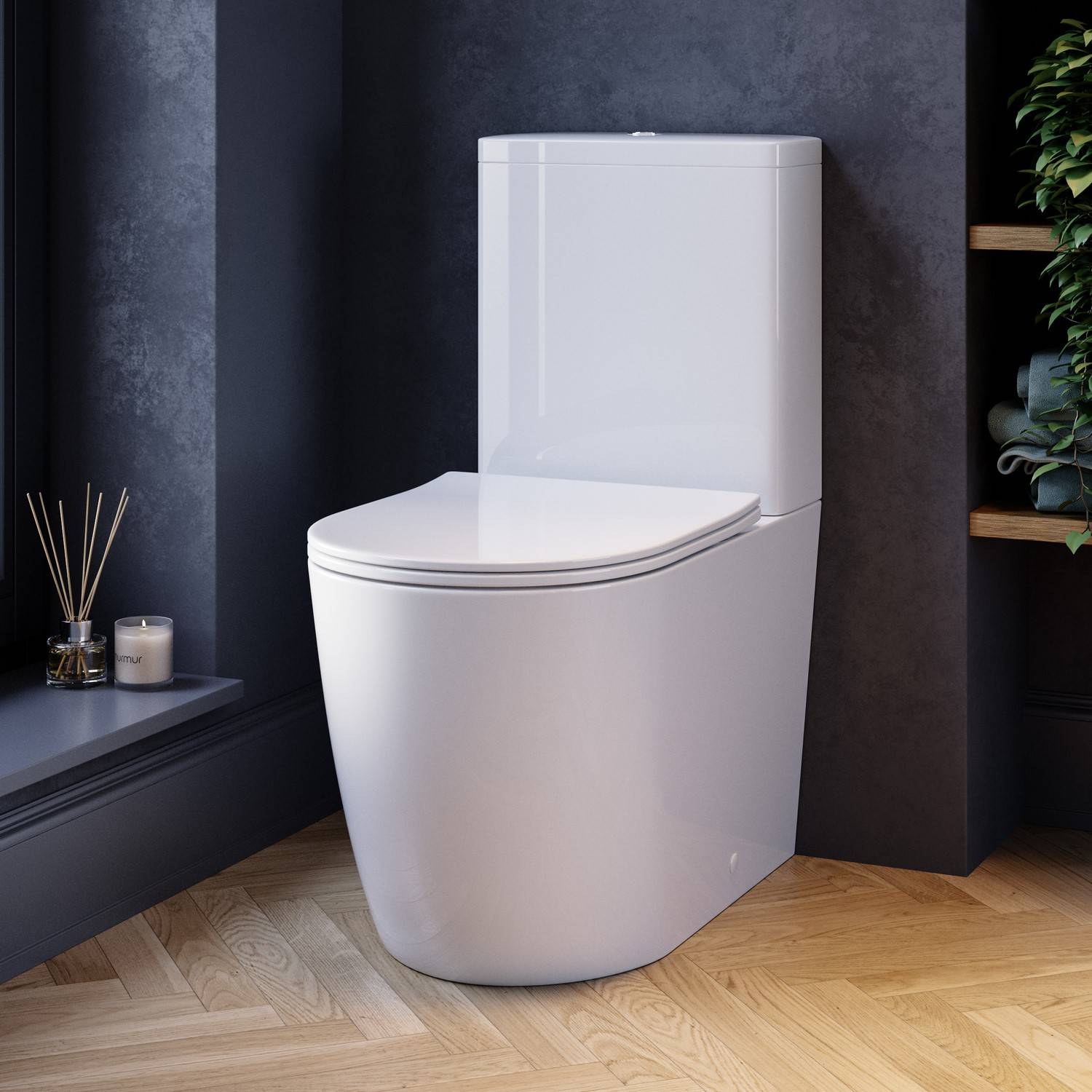 Roma Close Coupled Rimless Toilet