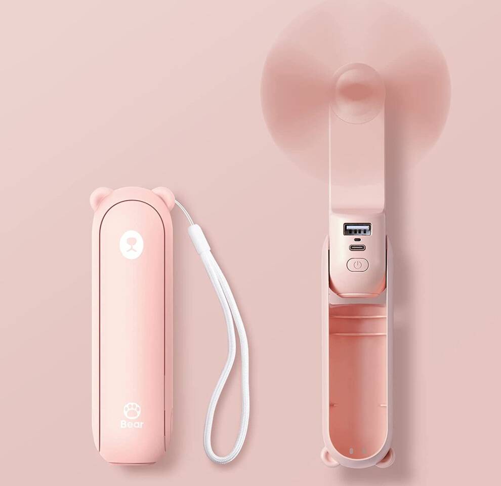 NLEADER JISULIFE Handheld Mini Fan 3 In 1
