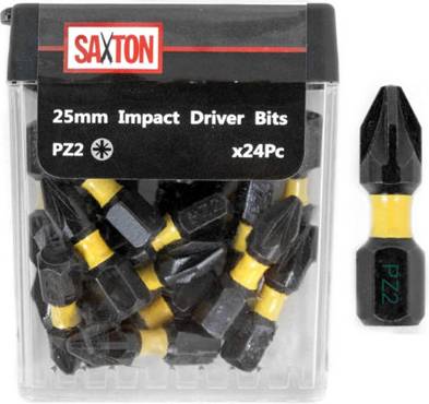Dewalt impact driver bits Saxton Blades 24 X Pz2 Driver Bits Set Bit Screwdriver