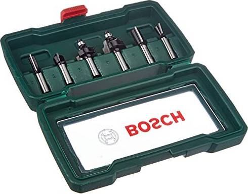 Bosch 6-Piece Hard Metal Router Bit Set