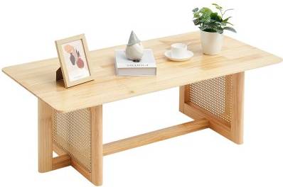 VEVOR Rattan 1-Tier Coffee Table