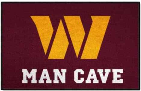 Washington Commanders Man Cave 2ft x 3ft Area Rug