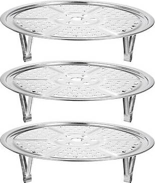 Uxcell 3pcs Stainless Steel Steamer Rack 8.6 Inch Steam Insert