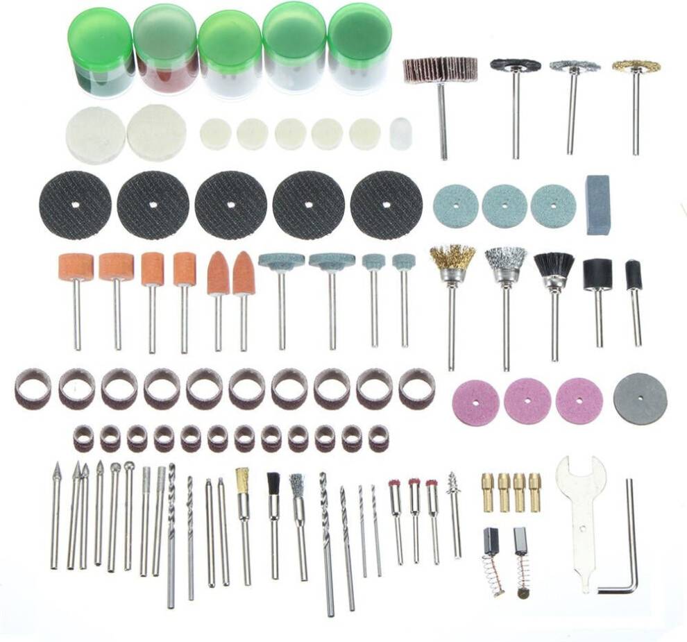 Greenzech 173pcs Rotary Tool Accessory Grinding Bit Kit