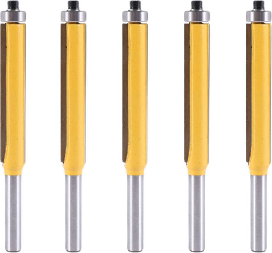 Exogio 5 Pcs 2 Inch Height Flush Trim Router Bit