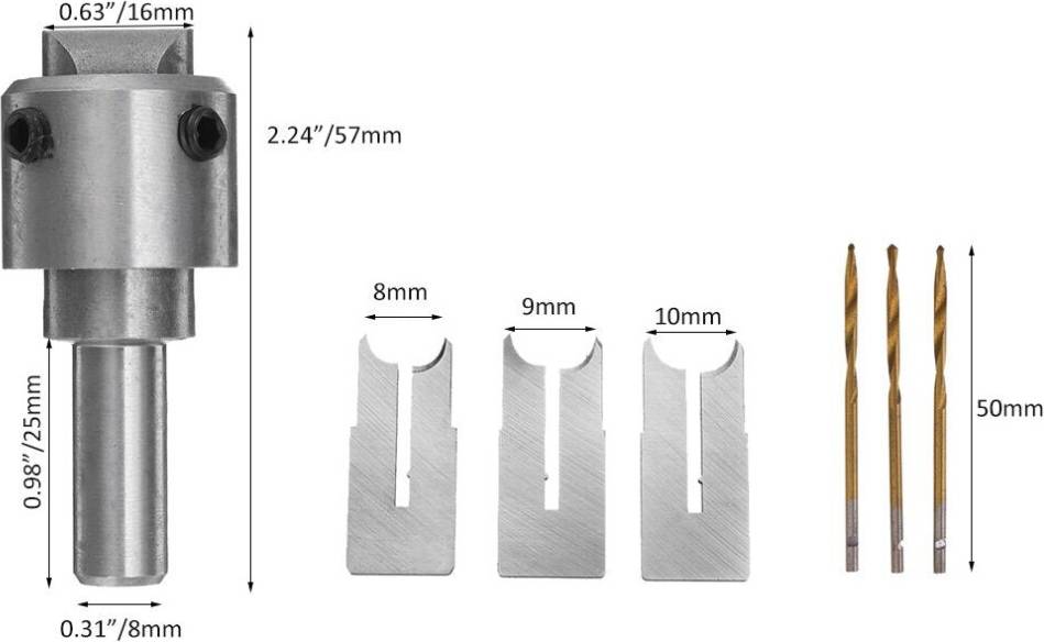 Greenzech 10pcs Beads Ball Router Bit