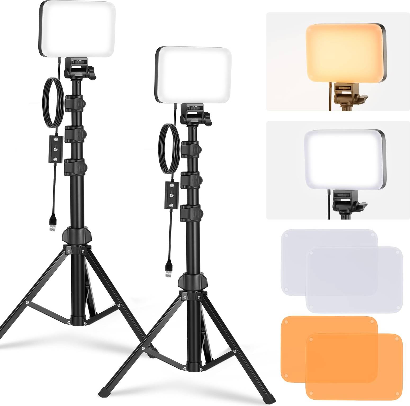 Neewer LED Video Light 2 Pack Studio Panel Key Lighting Kit