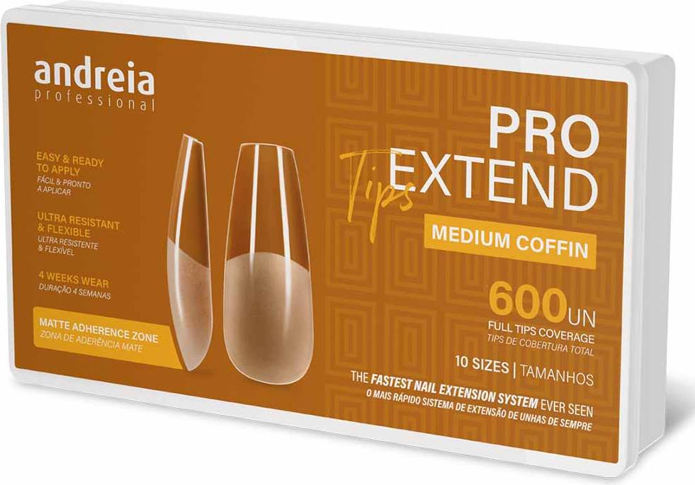 Professional Pro Extend Tips - Medium Coffin
