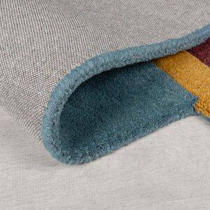 Flair Rugs Shuffle Shaped Wool Rug Multicolor