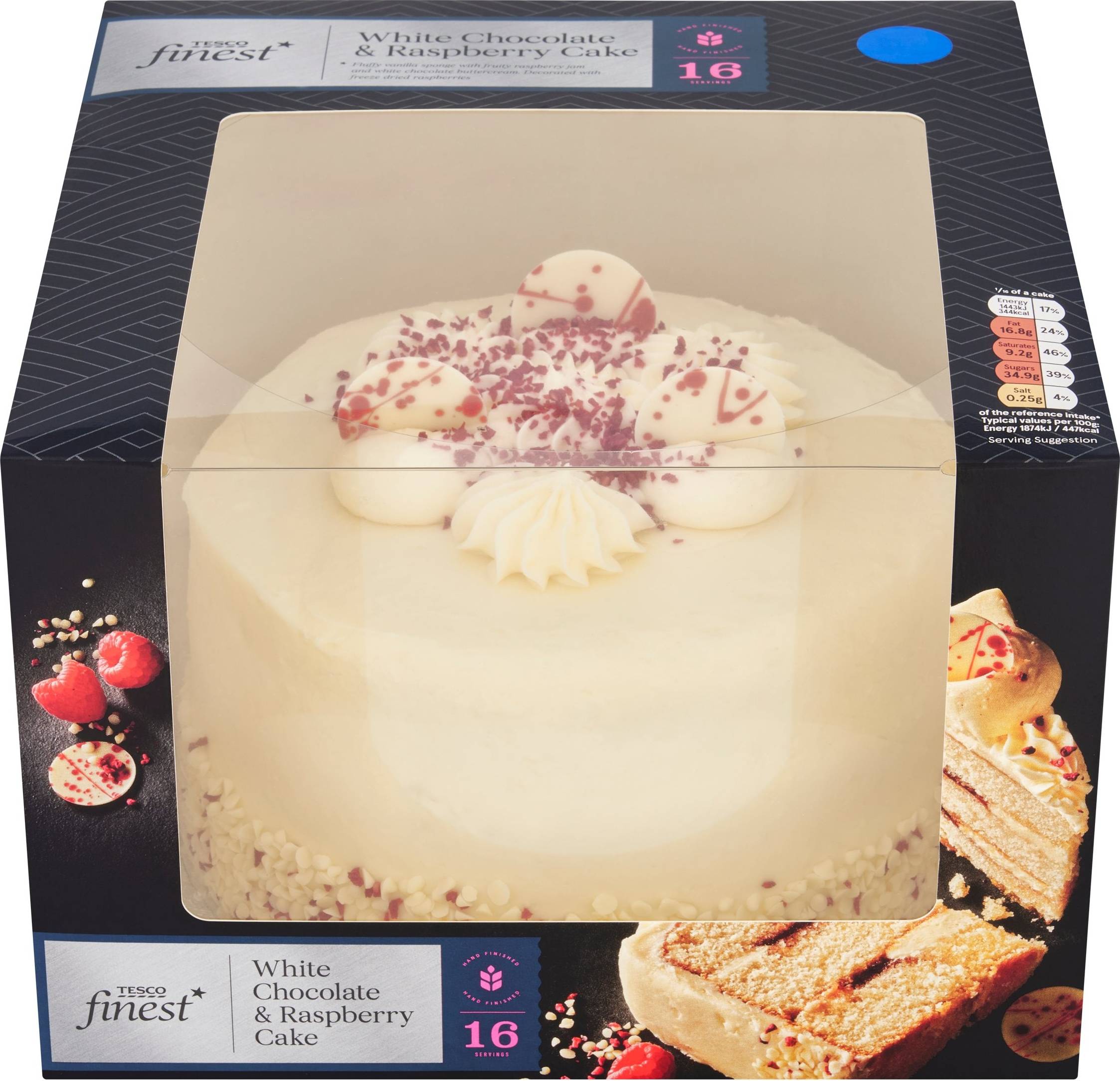 Tesco Finest White Chocolate Raspberry Cake