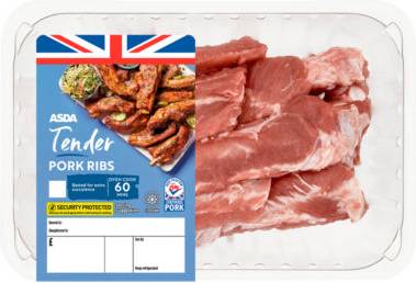 Asda Tender British Pork Ribs