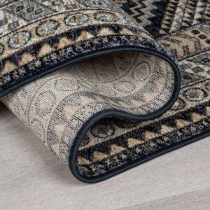 Flair Rugs Babylon Traditional Rug Blue Blue