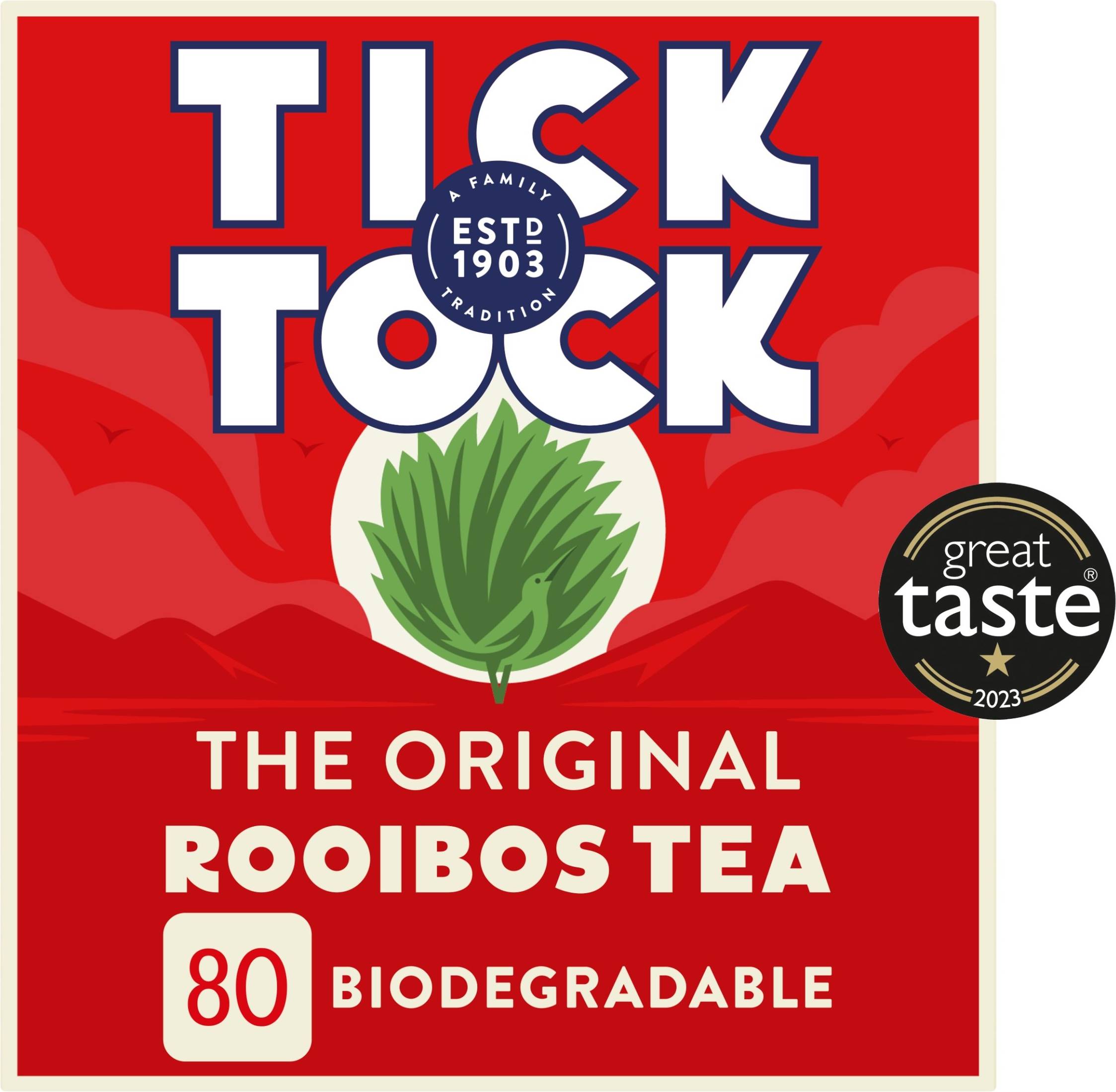 Tick Tock Rooibos Tea 80 Tea Bags 180G