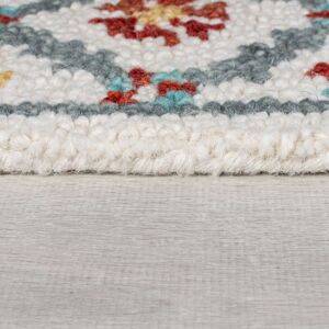 Flair Rugs Iris Traditional Wool Rug Red Red