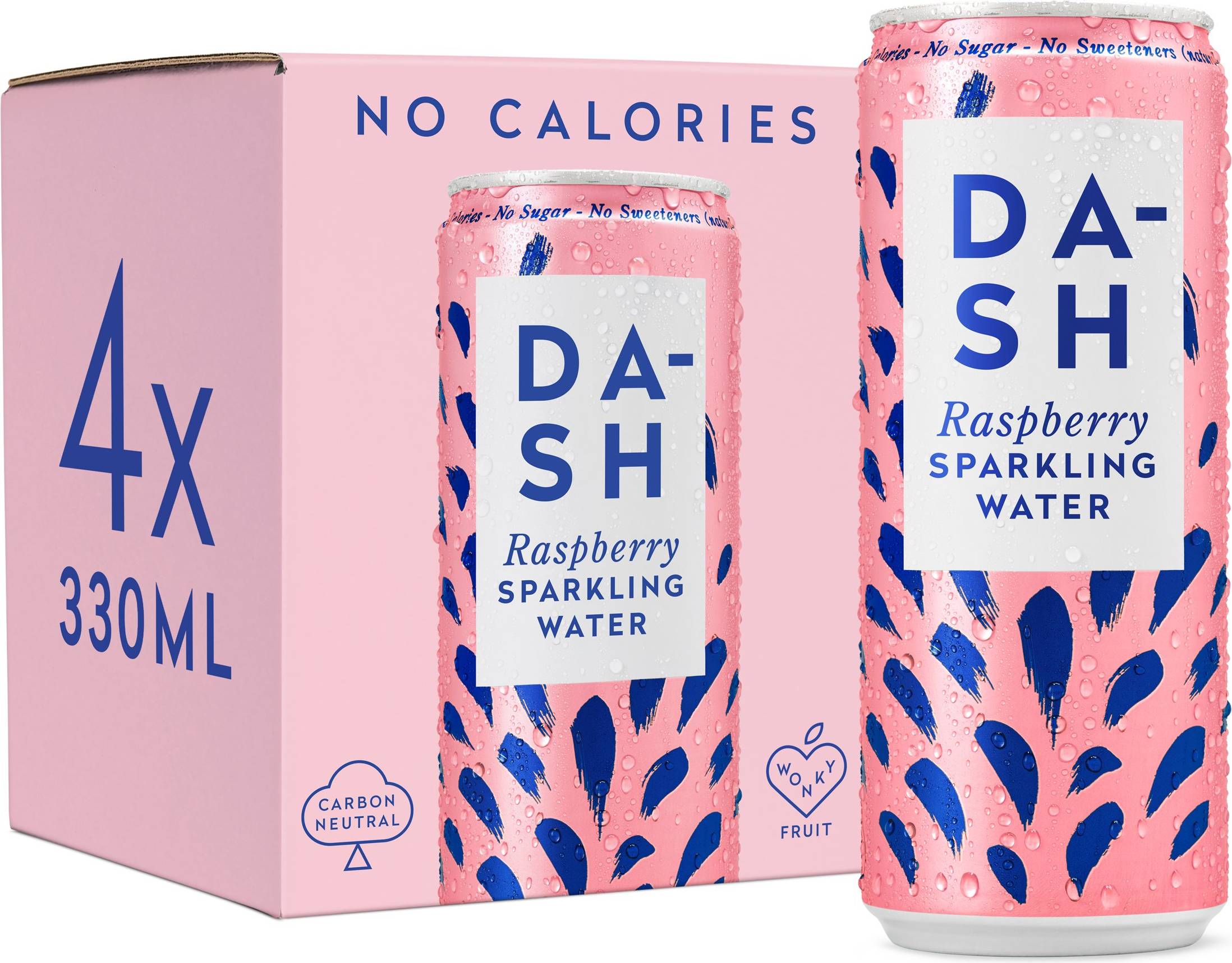 Sparkling water Dash Raspberry Infused Sparkling Water 4 x 330 ml