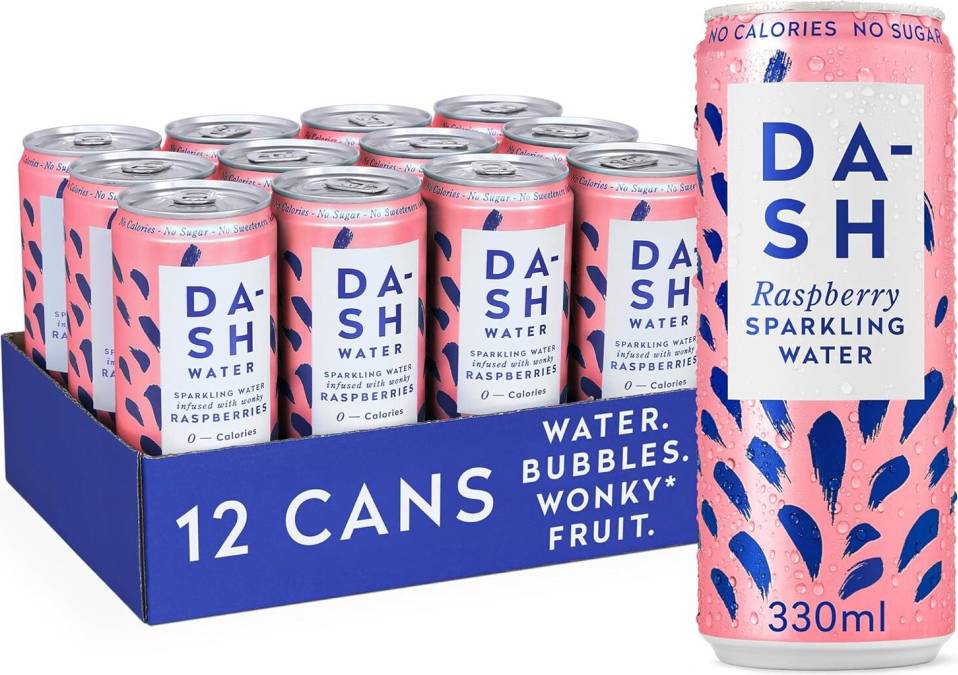 Dash Water Raspberry 12 x 330 ml Cans