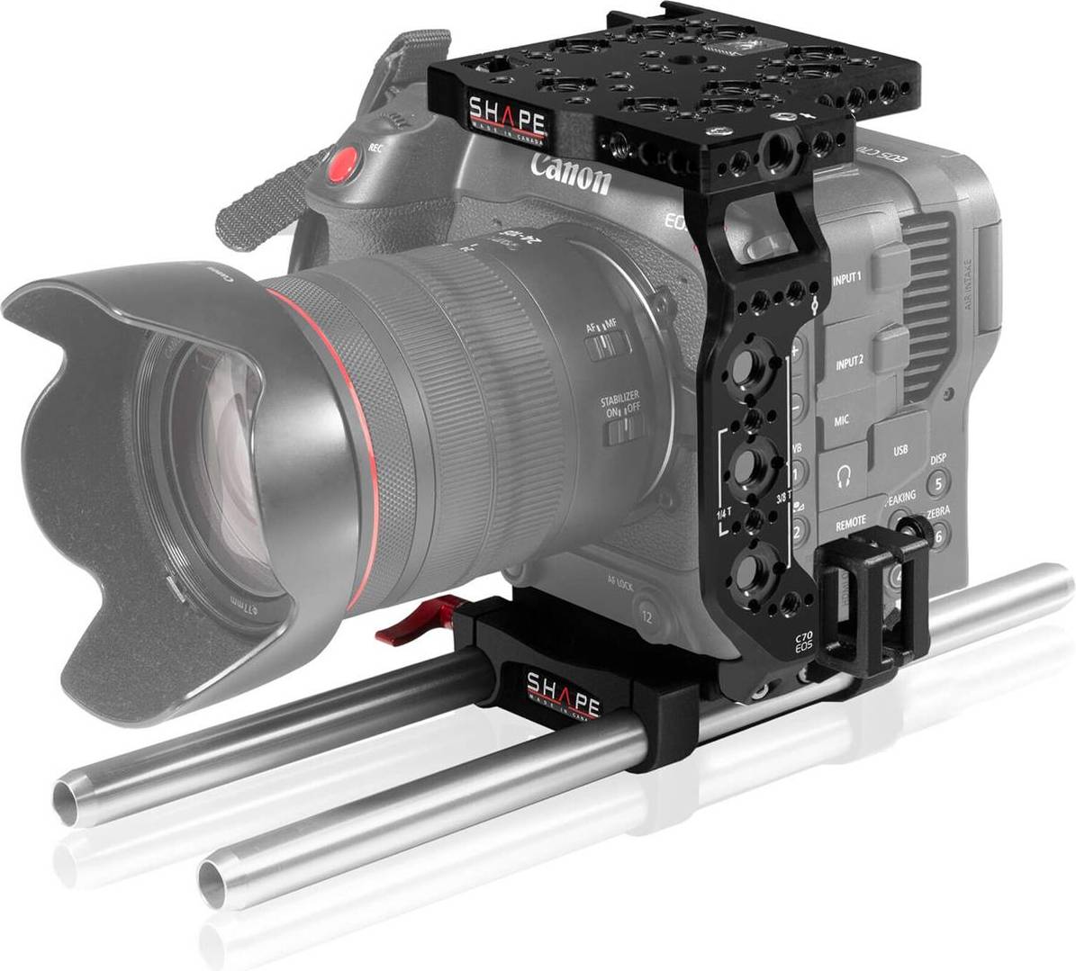Canon c70 Shape Canon C70 Cage 15 mm LW Rod System